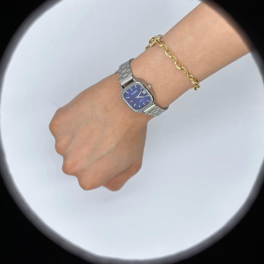 CASIO 117 BLUE-SILVER نسائية