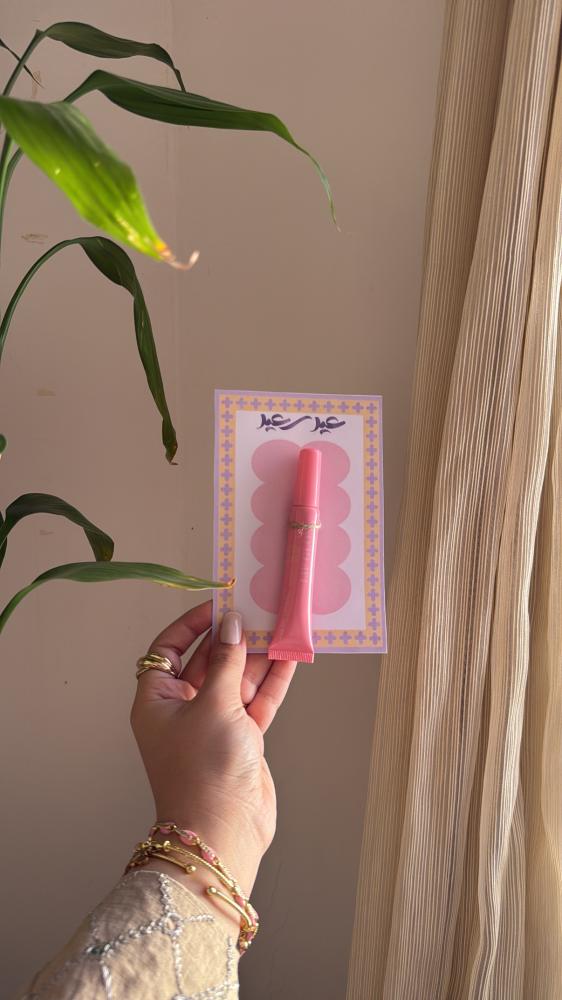 عيديه شمعه توليب ورد +كرت قلوس  توزيعات مميزة