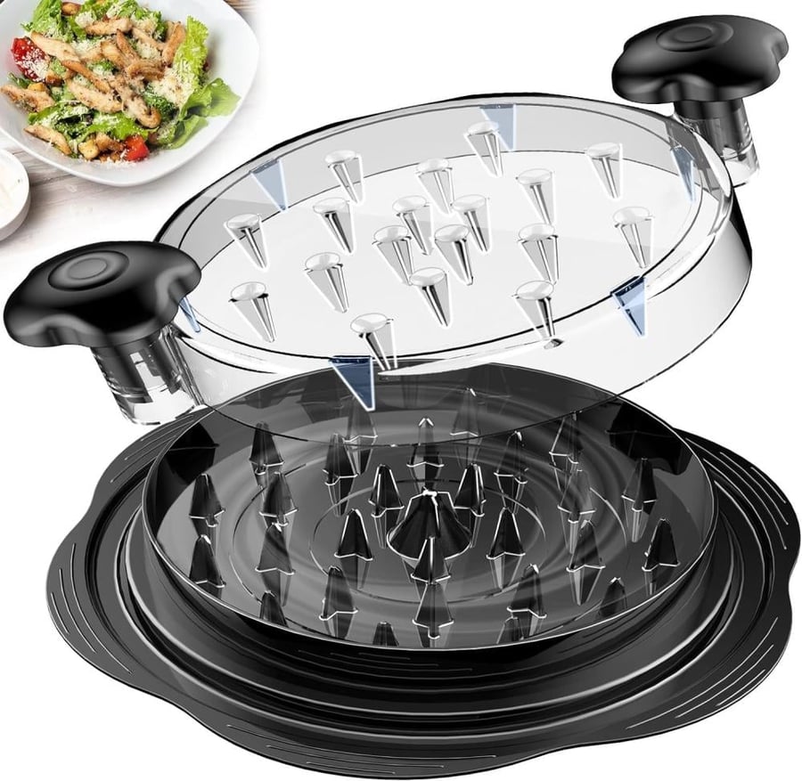 Chicken cutting tool and shawarma making, easy meat grinder machine, anti-slip design, comfortable handle, safe and BPA free, perfect for shawarma, chicken, and beef