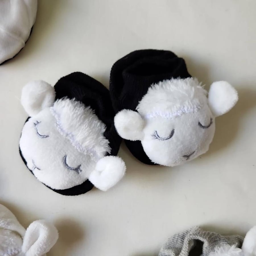Baby Cotton Socks with Sheep Design