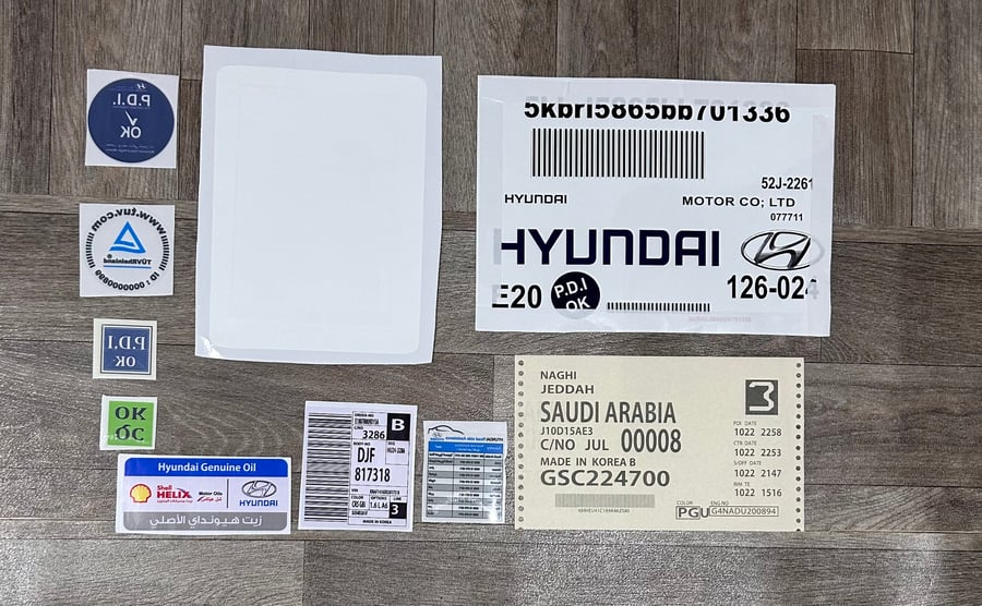 Hyundai sticker pack