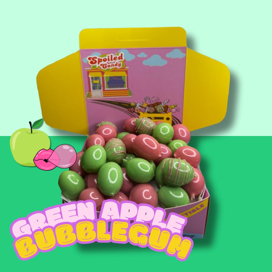 Candy fruit Green Apple Bubblegum - جدة ومكة والطايف فقط