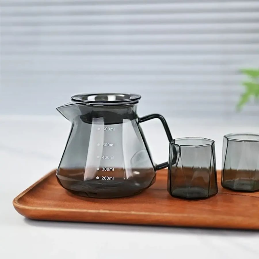 إبريق قهوة زجاجي 400-600مل