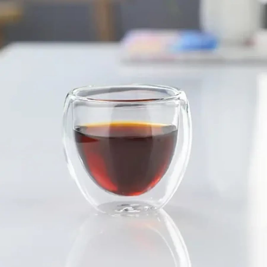 كوب زجاجي مزدوج 250-450ML