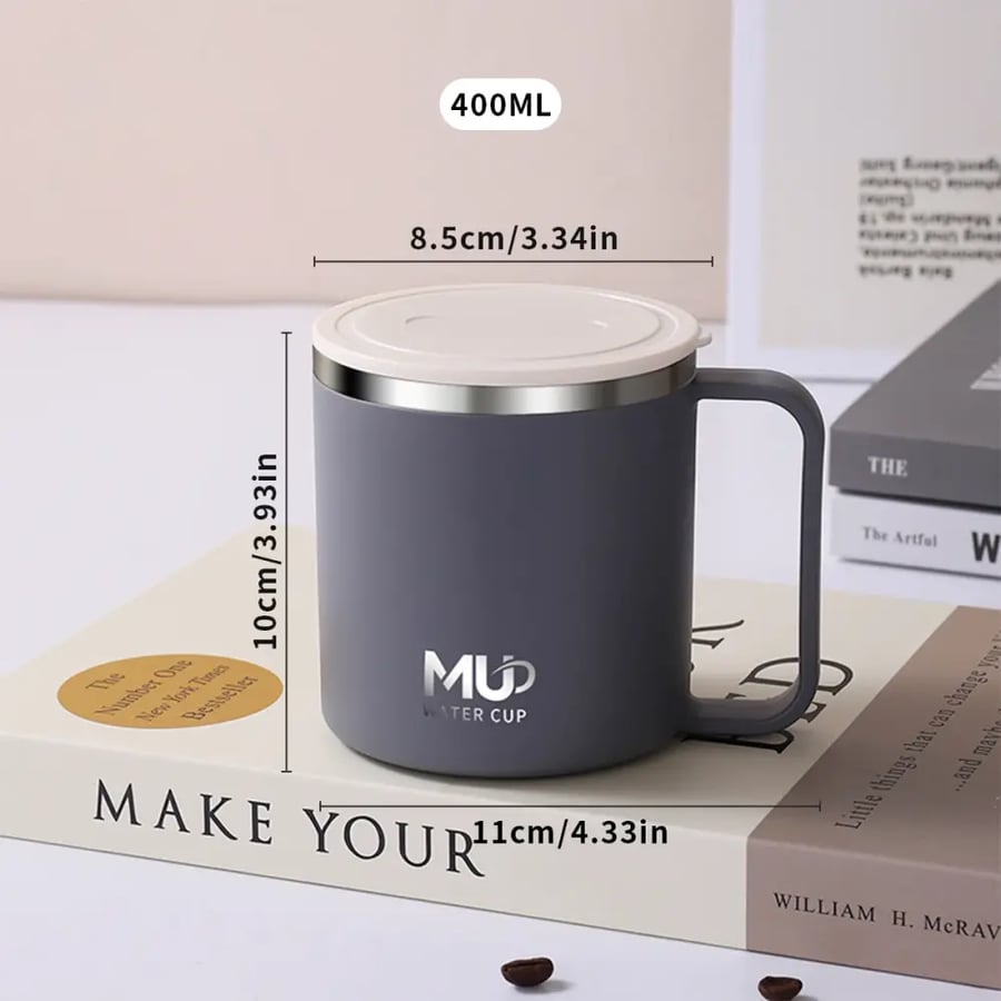كوب معزول 400مل ستانلس مع مقبض