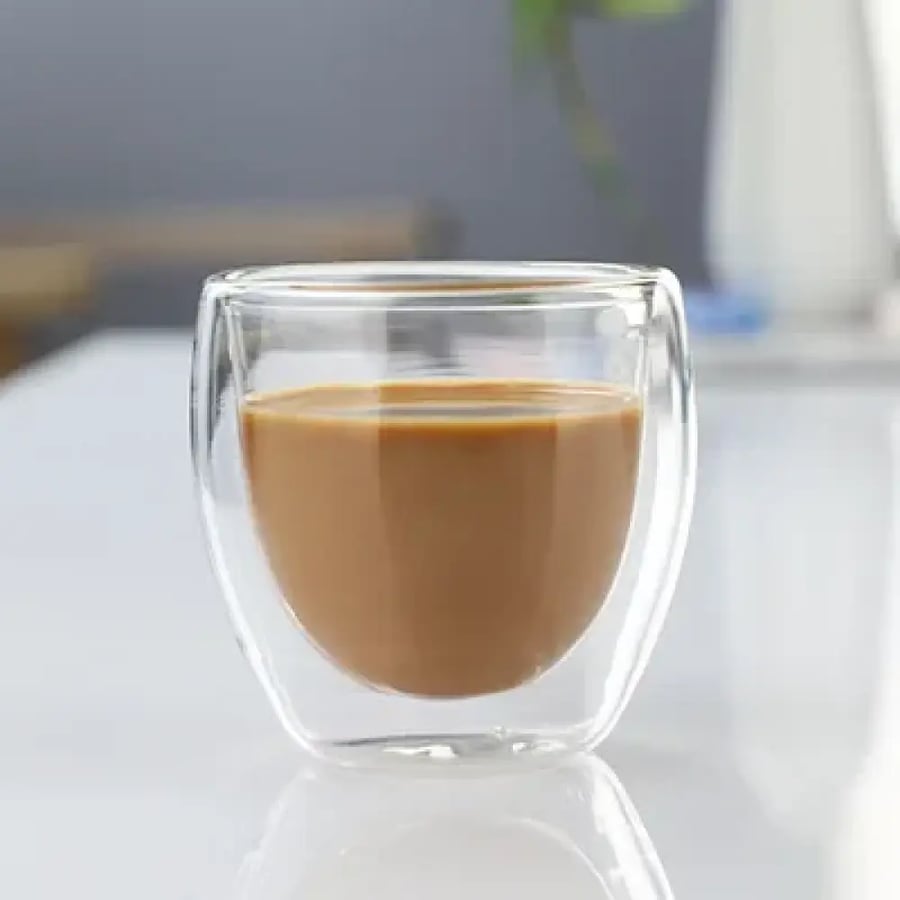 كوب زجاجي مزدوج 250-450ML