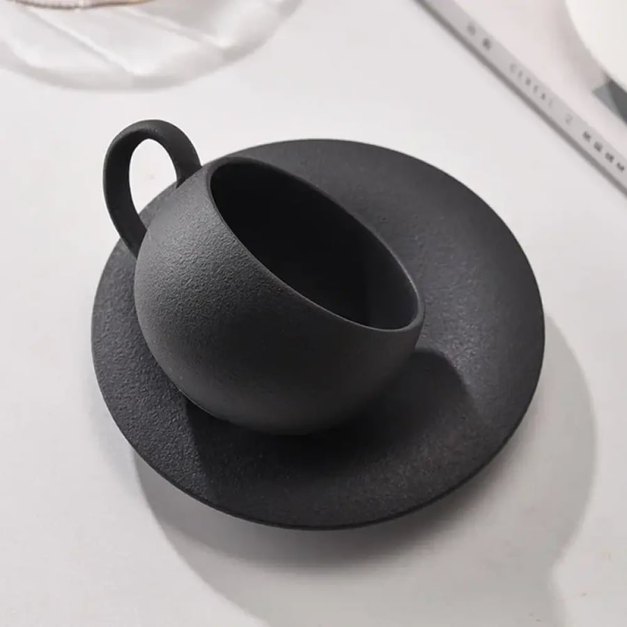 طقم فناجين وصحون سيراميك ياباني 110/280ML