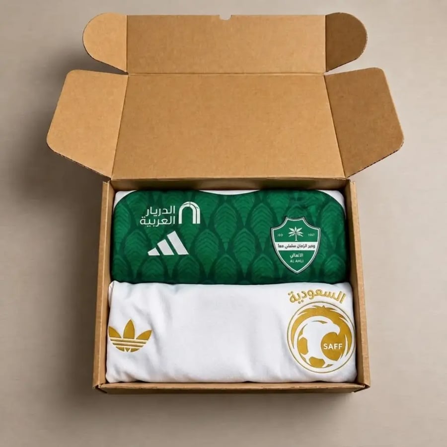 بكج تيشيرت المنتخب السعودي والأهلي السعودي