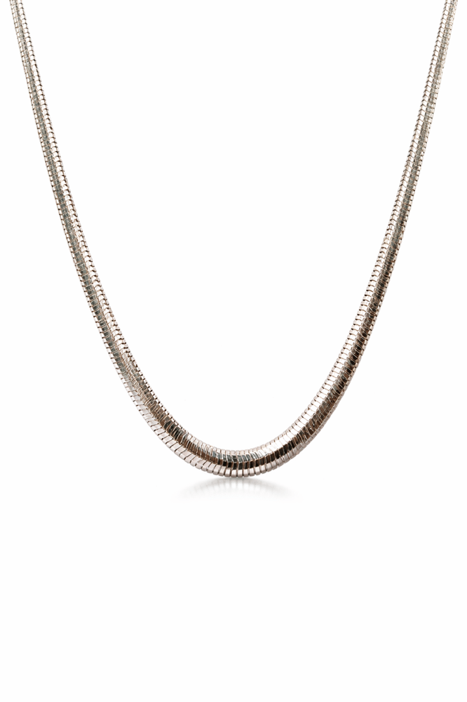 سلسله حرير مقاس وسط Snake Chain فضه
