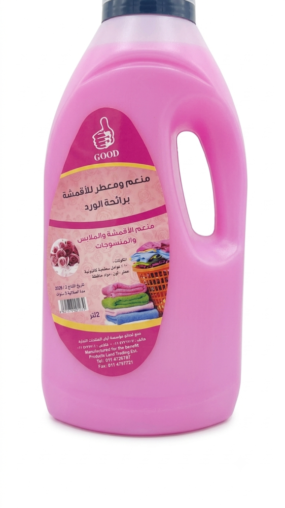 جود منعم ومعطر الاقمشة برائحة الورد 2 لتر