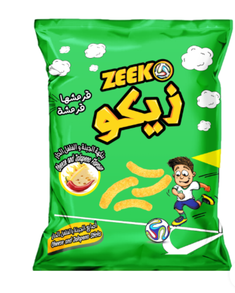 Zico crispy snack with cheese fingers and hot pepper 55g