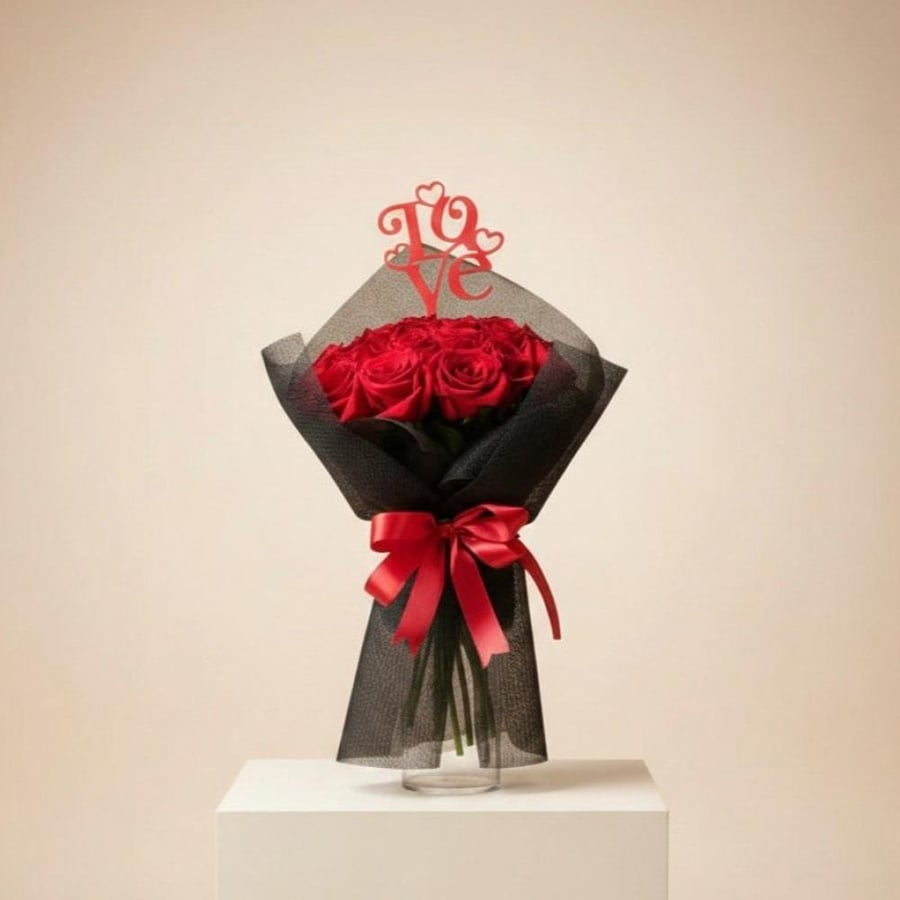 A bouquet of love flowers