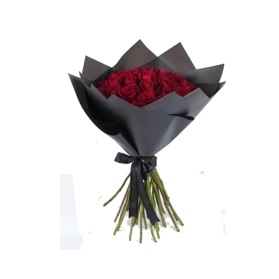 باقة حمراء داكنة