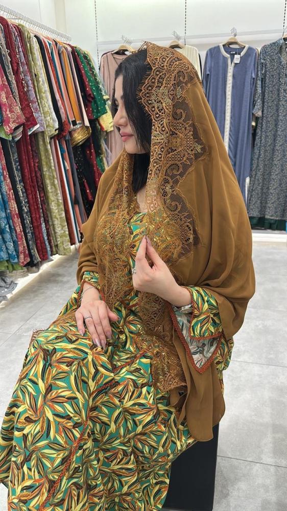 طرح دانتيل مع حرير