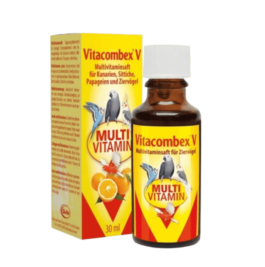 Vitacombex V – فيتامينات متعددة للطيور 30 مل | دعم المناعة والنشاط وصحة الريش
