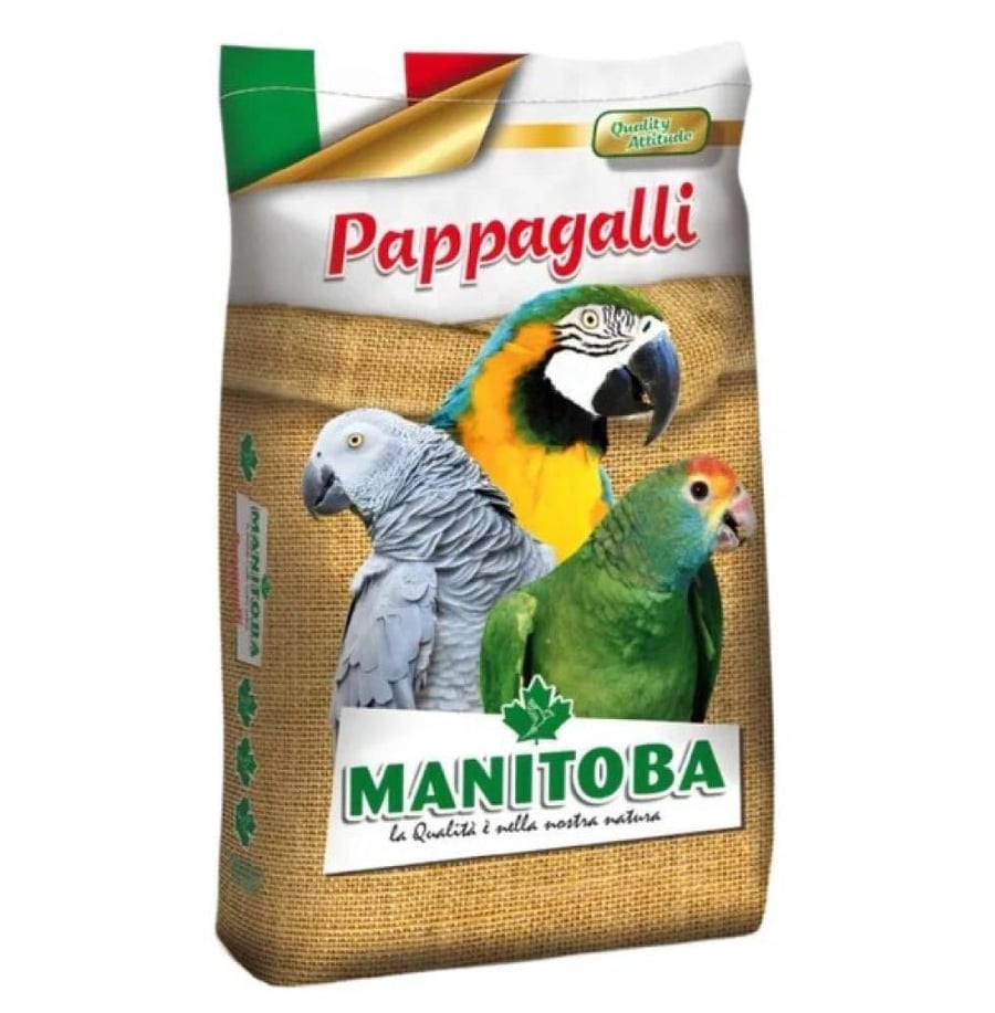 خلطة مانيتوبا للببغاوات المتوسطة والكبيرة  غذاء متكامل من Manitoba