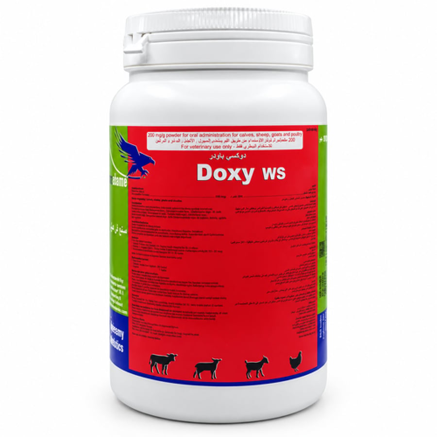 Doxy WS دوكسي 20 مضاد حيوي بيطري للدواجن والمواشي 1 كجم