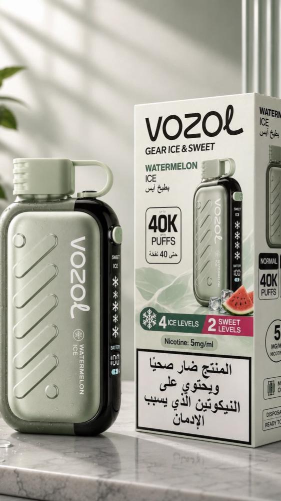 سحبة فوزول جير آيس آند سويت 40 ألف بطيخ آيس | VOZOL GEAR ICE & SWEET 40K WATERMELON ICE
