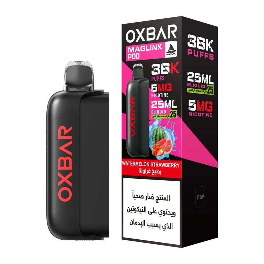 طقم أوكس بار ماجلينك 36 ألف سحبة بطارية 1500mAh + بود | OXBAR MAGLINK 36K Kit