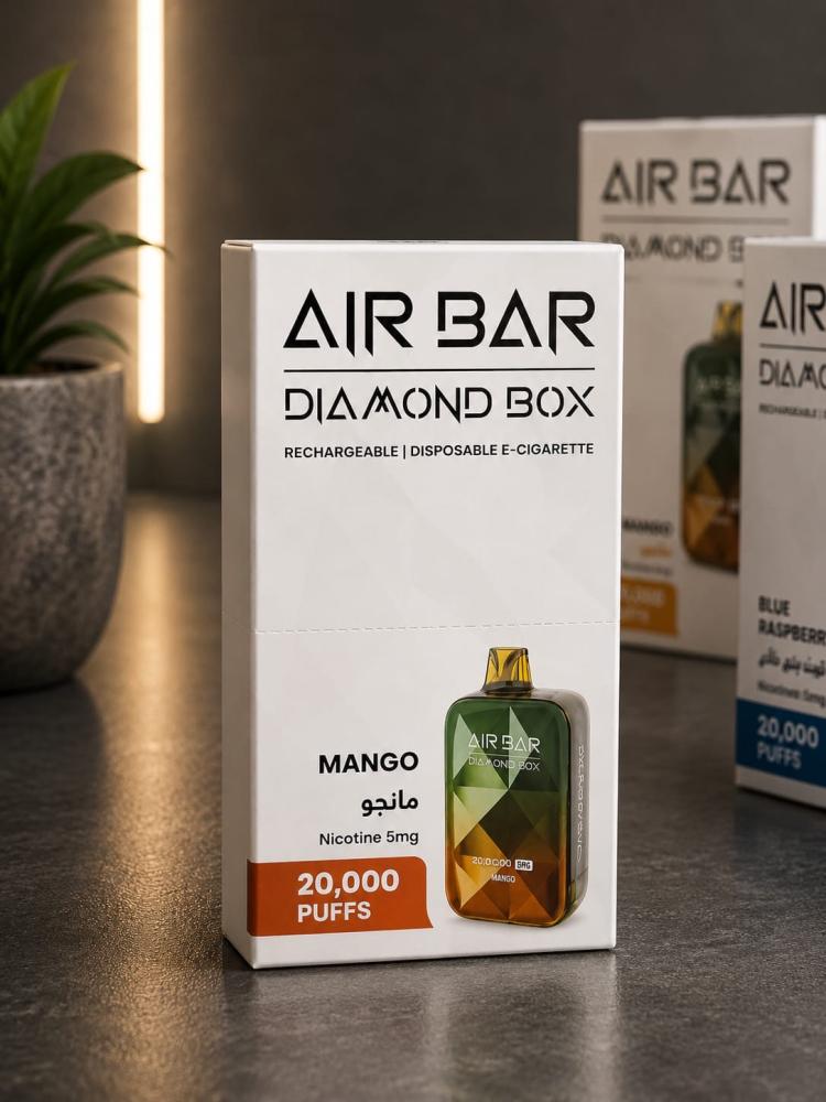 سحبة اير بار دايمون بوكس 20 ألف مانجو | AIR BAR DIAMOND BOX 20000 MANGO
