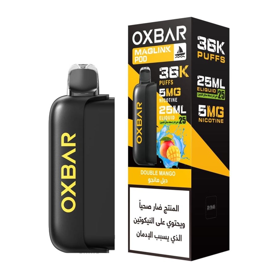 طقم أوكس بار ماجلينك 36 ألف سحبة بطارية 1500mAh + بود | OXBAR MAGLINK 36K Kit
