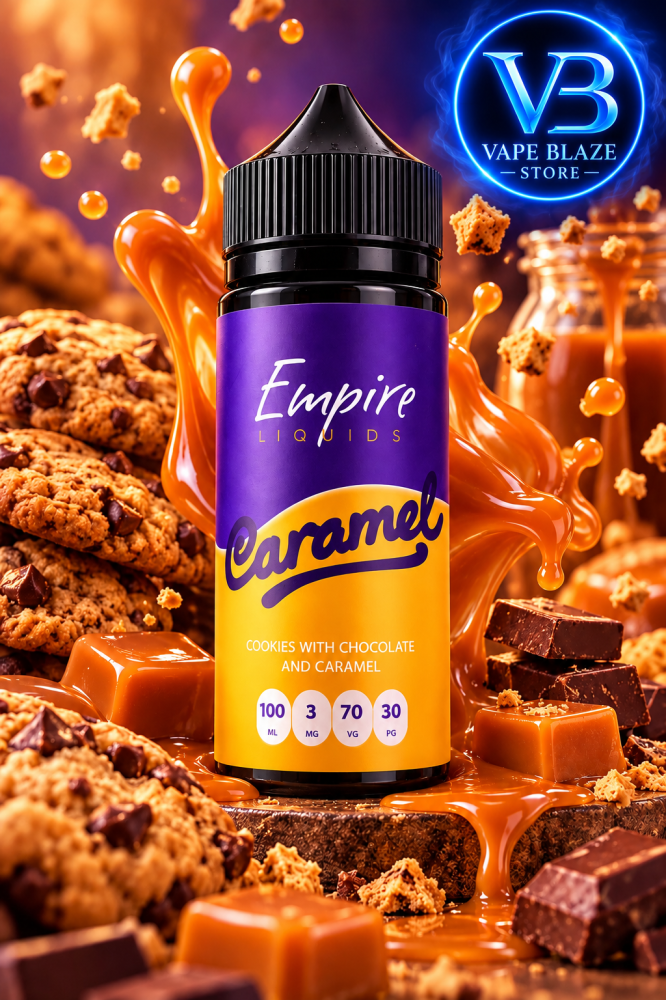 إمباير ليكويد كراميل كوكيز بالشوكولاتة 100 مل 3 نيكوتين – Empire Caramel
