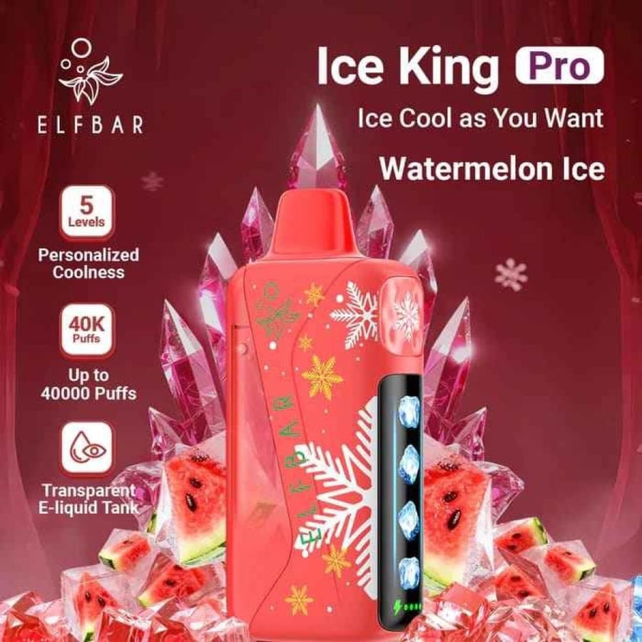 سحبة إلف بار آيس كينج برو 40 ألف سحبة 50MG | ELFBAR Ice King Pro 40K