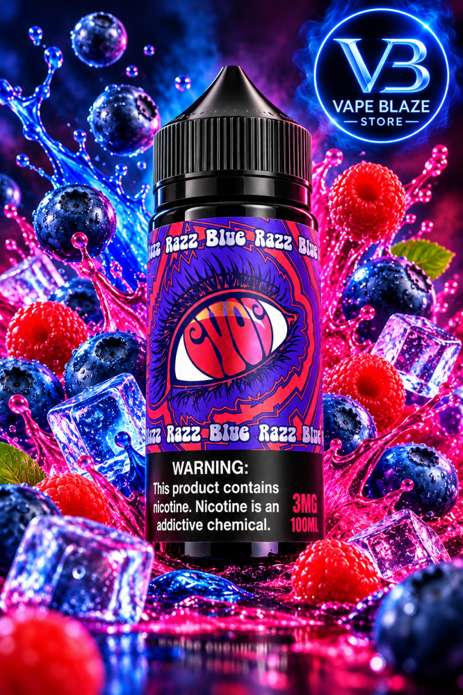 بلو راز 100 مل نيكوتين 3 – Razz Blue Razz