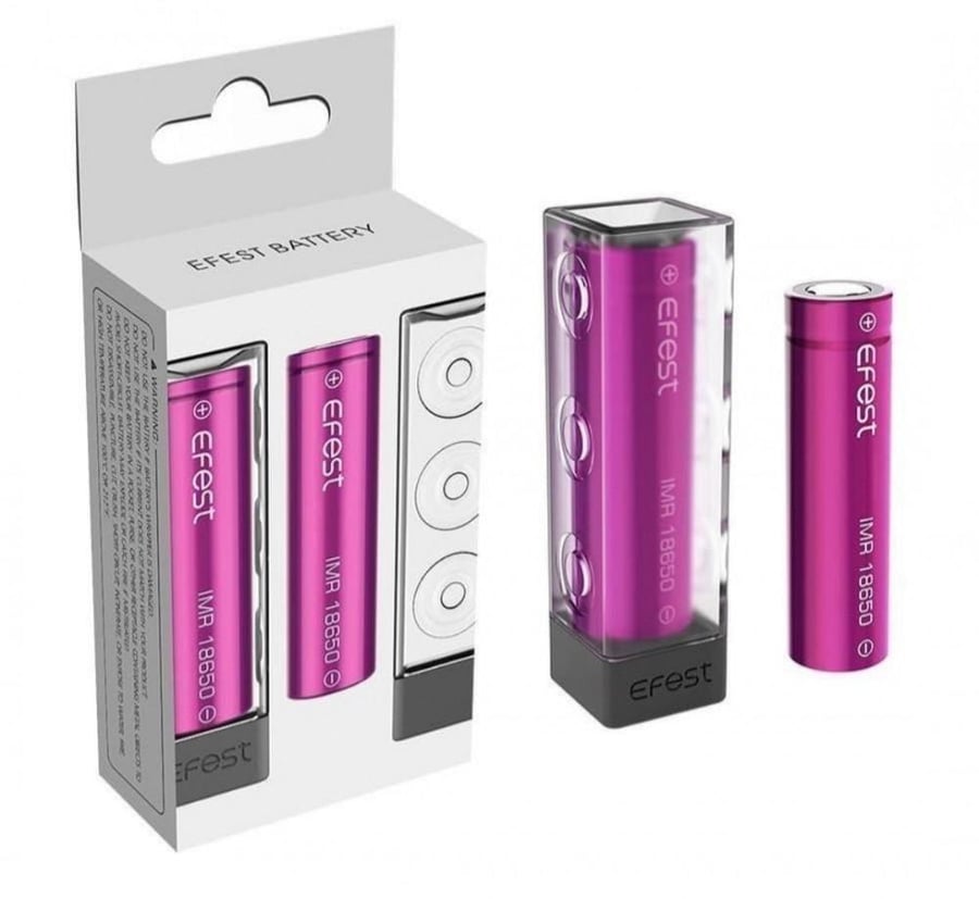 بطارية ايفست IMR 18650 سعة 3000mAh بقدرة 35A | EFEST IMR 18650