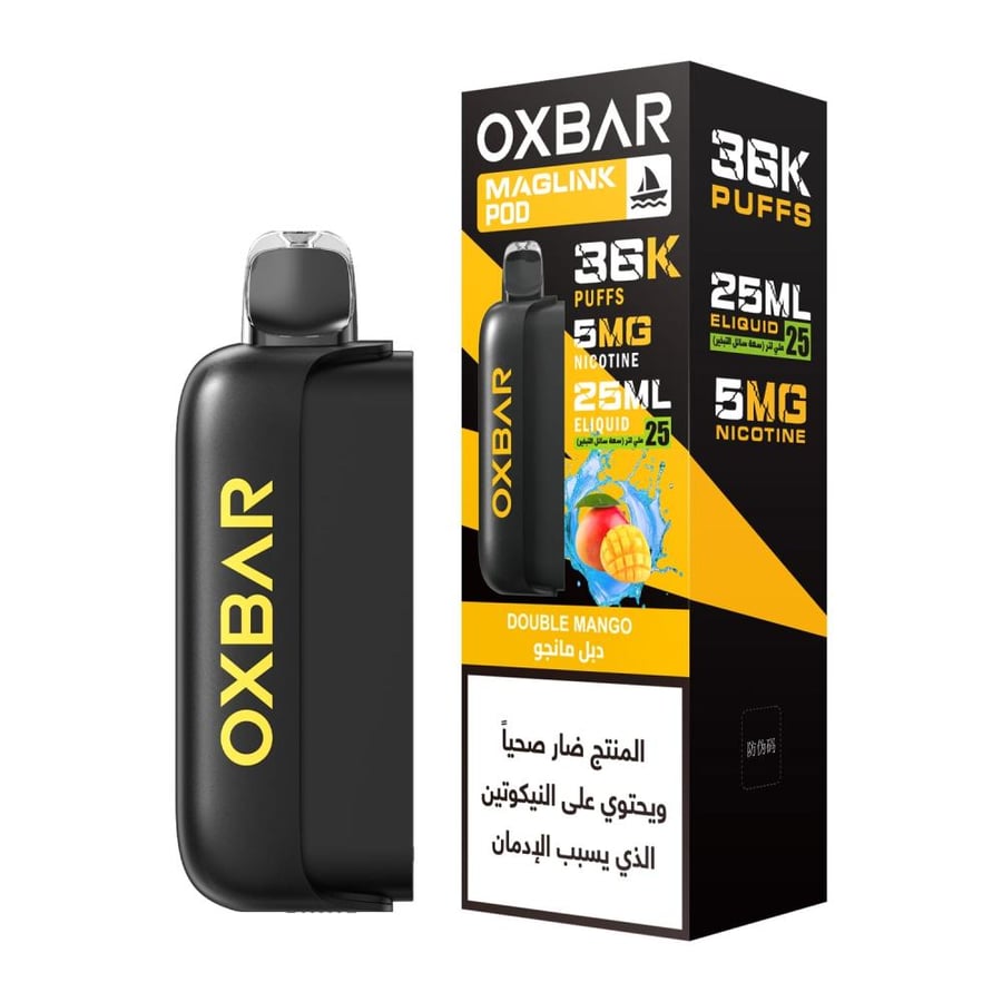 طقم أوكس بار ماجلينك 36 ألف سحبة بطارية 1500mAh + بود | OXBAR MAGLINK 36K Kit