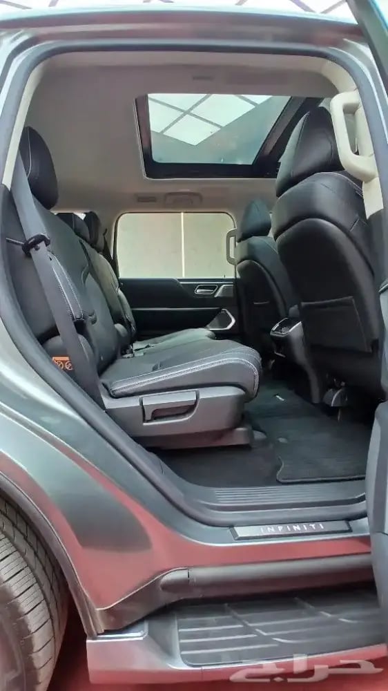 انفينتيQX80 2025 سنسوري-عداد5000-المانع-داخل اسود(بنزين)3.5T
