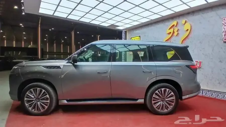انفينتيQX80 2025 سنسوري-عداد5000-المانع-داخل اسود(بنزين)3.5T