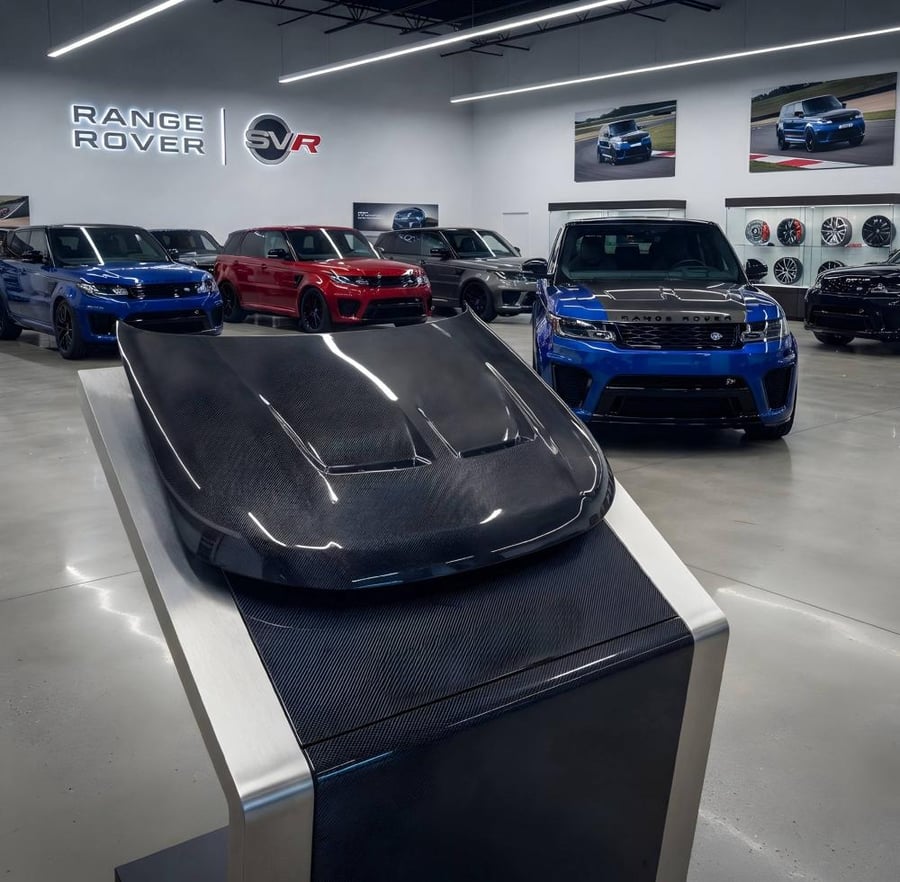 كبوت رنج روفر سبورت موديل 2014-2022 svr carbon