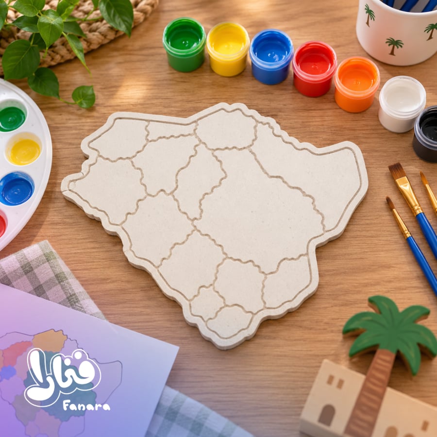 خريطة المملكة مقسمة بالمناطق