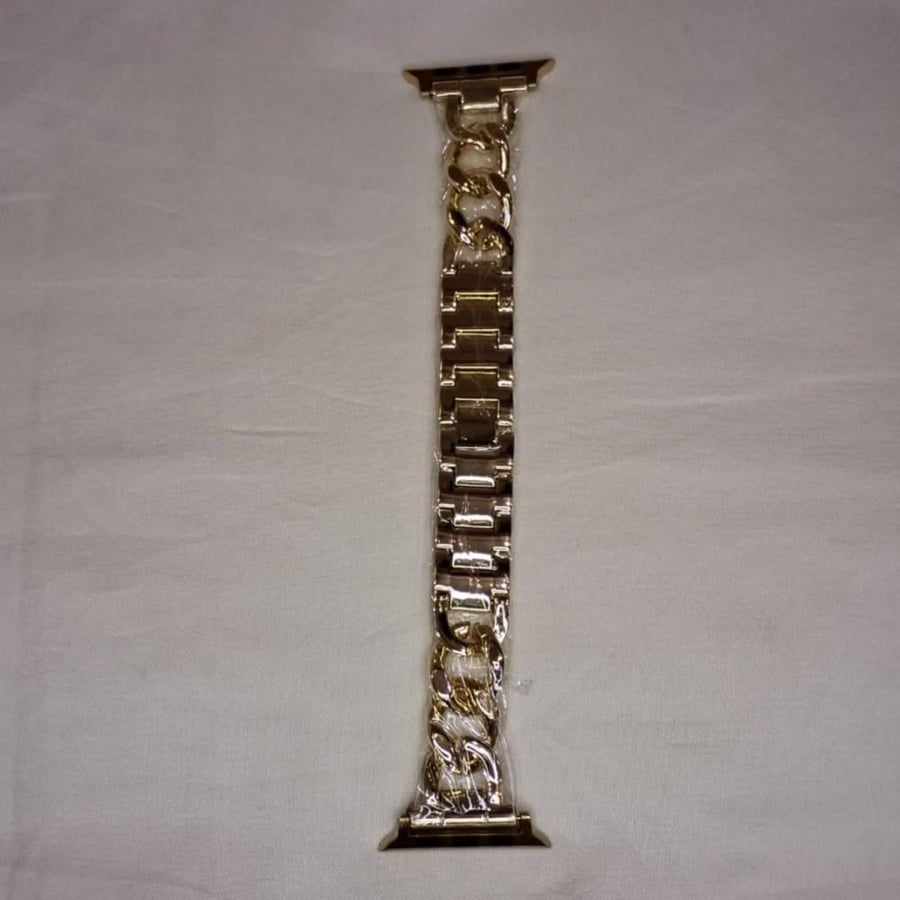 اسوارة ساعة ابل حديد ذهبي  Guoi