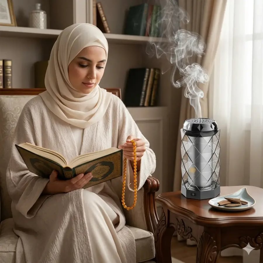 مبخرة الكترونية بتصميم مميز ( مبخرة الفخامه ) ISNUP