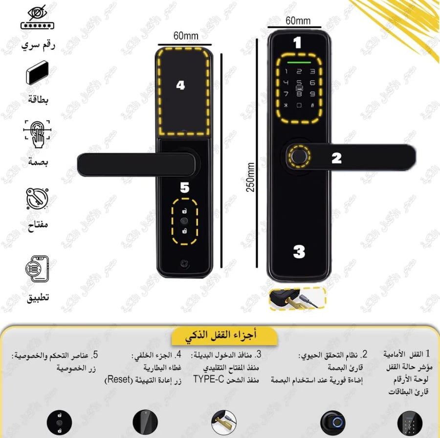 قفل ذكي اقتصادي بلوتوث من تيتيلوك | L2F