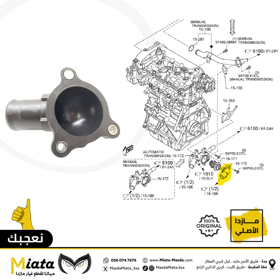 Mazda 3 thermostat cover