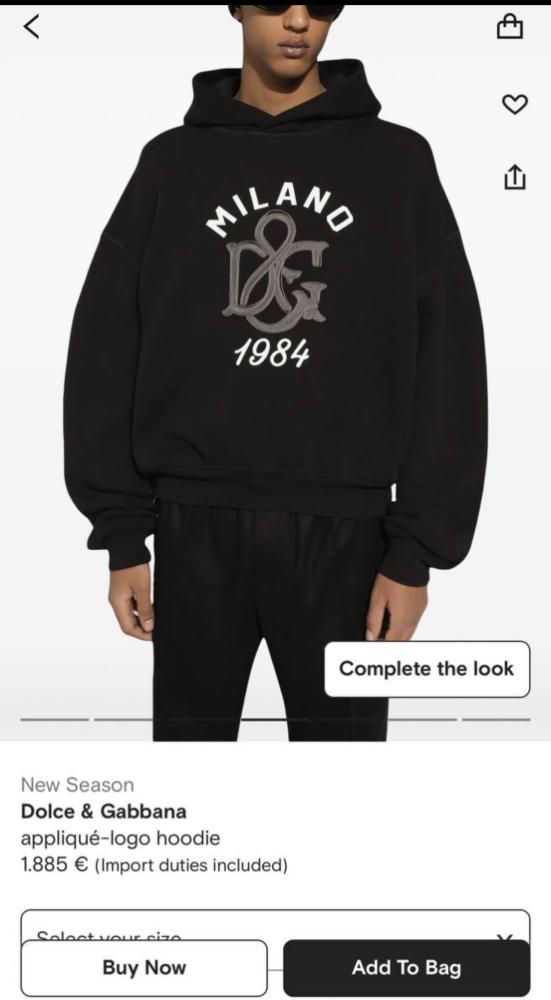 هودي Dolce & Gabbana