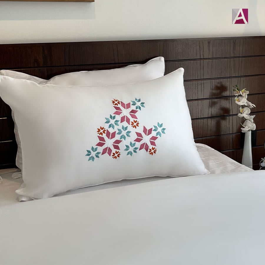 Embroidered bedspread - double