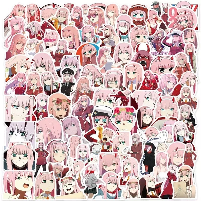 ستيكرات دارلنق ذا فرانكس Darling The Franxx Stickers