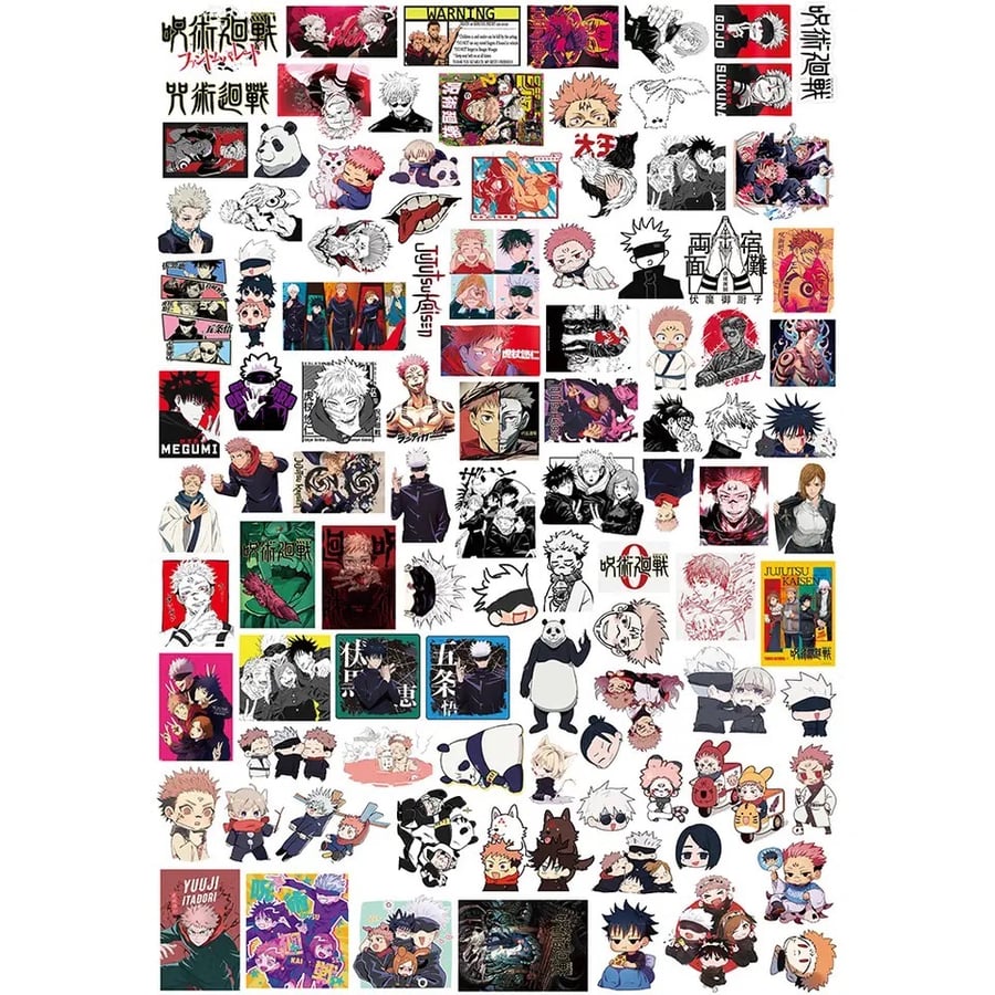 ستيكرات جوجوتسو كايسن Jujutsu Kaisen Stickers