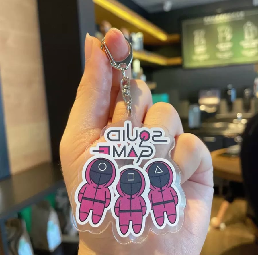 ميدالية لعبة الحبار Squid Game Keychains