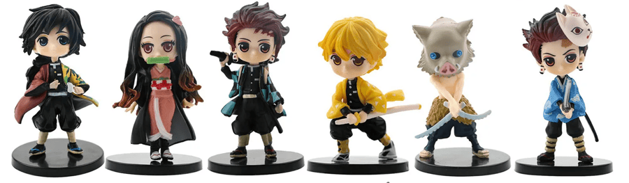 مجسمات تشيبي قاتل الشياطين Demon Slayer Mini Figures