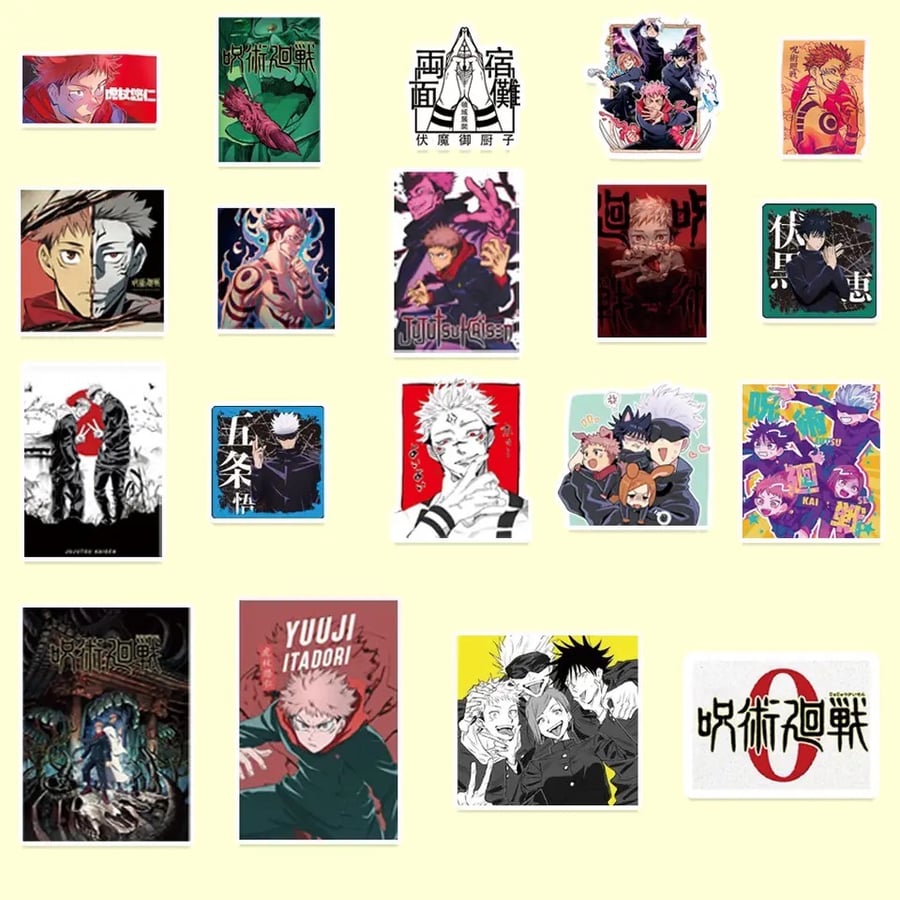 ستيكرات جوجوتسو كايسن Jujutsu Kaisen Stickers