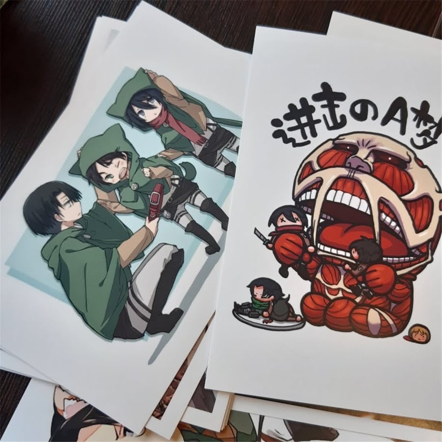بوست كارد هجوم العمالقة Attack On Titans Postcard