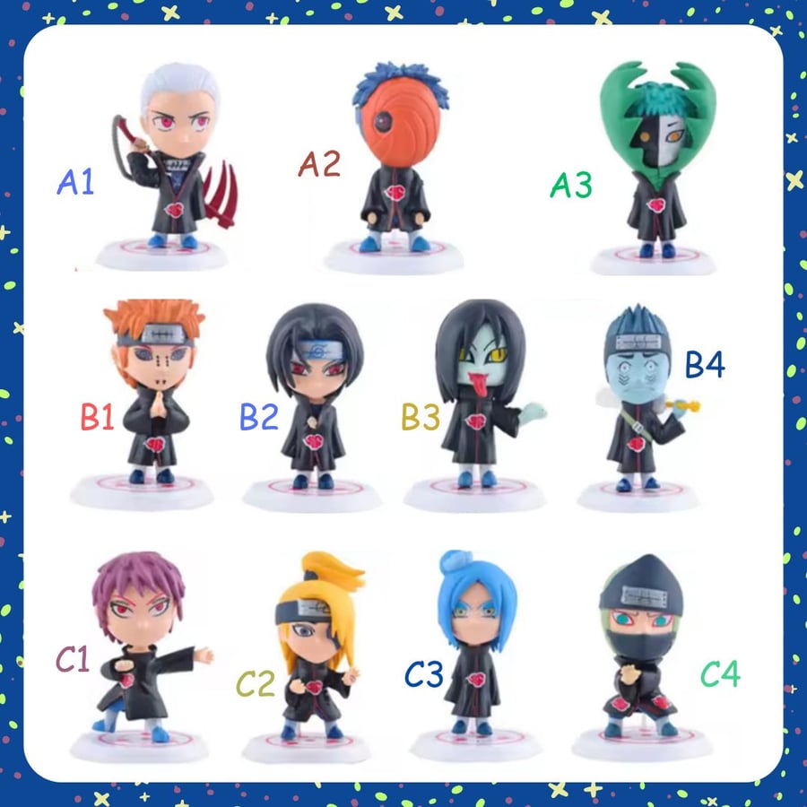 مجسمات تشيبي اكاتسكي Akatsuki Mini Figures
