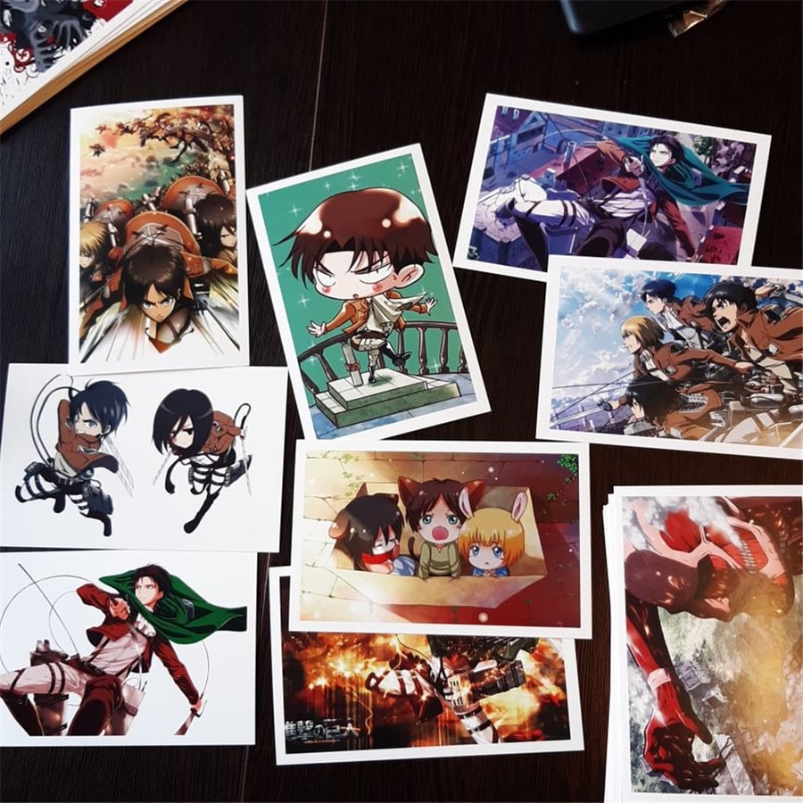 بوست كارد هجوم العمالقة Attack On Titans Postcard