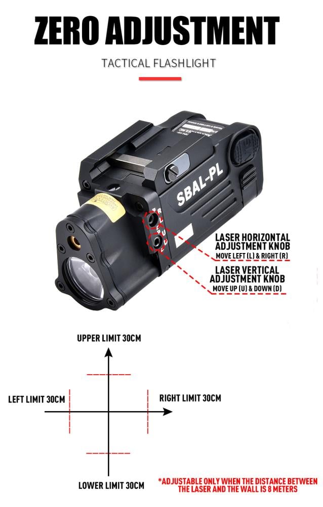 كشاف بكاتيني مع ليزر SBAL-PL 400 Lumens