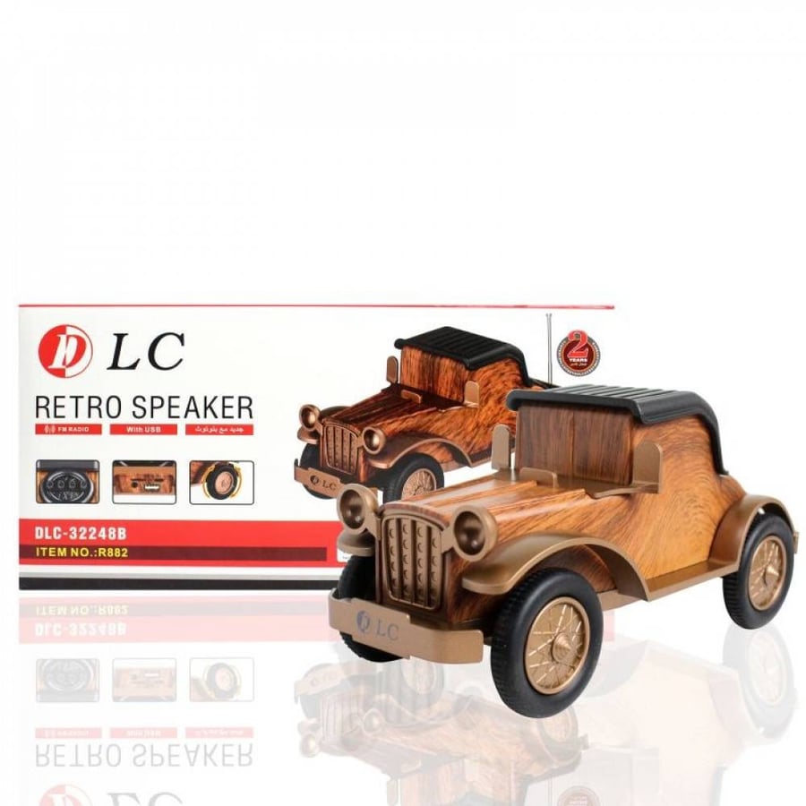 مكبر صوت كلاسيكي على شكل سيارة بتقنية البلوتوث  DLC 32248B